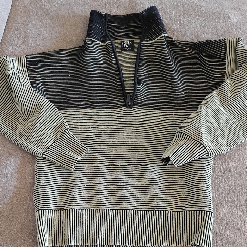 Nagnata Black and Green Half Zip